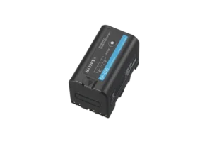 Batterie noire pour caméra Sony BPU-35 avec indicateur de charge en location