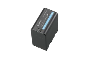 Batterie noire pour caméra Sony BPU-60 avec indicateur de charge en location