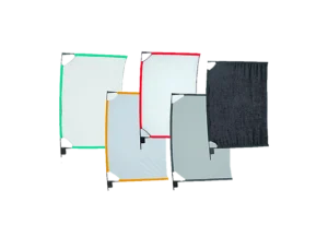 Kit Mama Caruba 5x toiles : 1x Scrim 1 stop, 1x Scrim ½ stop, 1x Silk full Diffusion, 1x Silk ½ Diffusion, 1x Drapeau en location