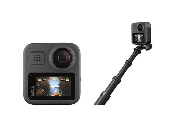 GoPro Max 360° et perche télescopique noire