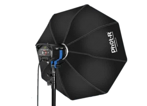 SoftBox Octagonale Light Dome en Monture Bowens montée sur Eclairage Led Cob en location