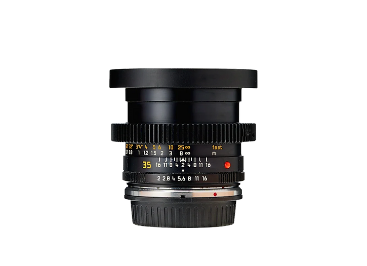 Leica R Elmarit 35 mm F2.8 Cinemod décliqué photo de profil en location