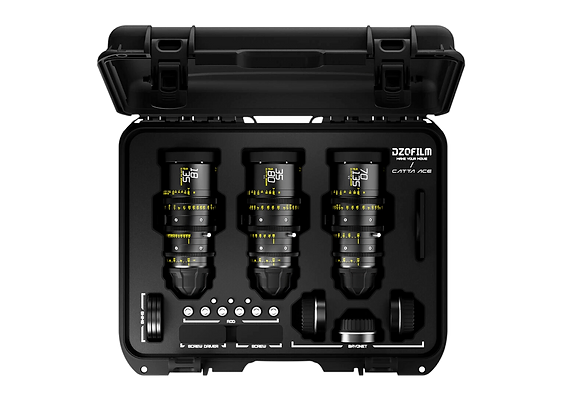 Série de 3x Zoom ciné DZOFilm Catta Ace 18-35mm T2.9, 35-80mm T2.9, 70-135mm T2.9 à la location