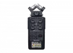 ZOOM H6 vue de profil : interfaces XLR/TRS, boutons de commande