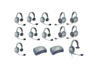 Kit 11 intercom Eartec Ultralite HD + 2xBases boiter en location