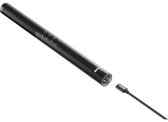 Rode ntg4 micro super cardiode xlr de profil en location à Maximaloc