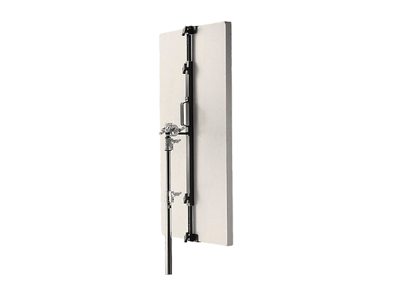 Support Manfrotto Avenger Modèle D750 noir avec Panneau en polystyrène monté sur pied chromé pour shooting photo en location