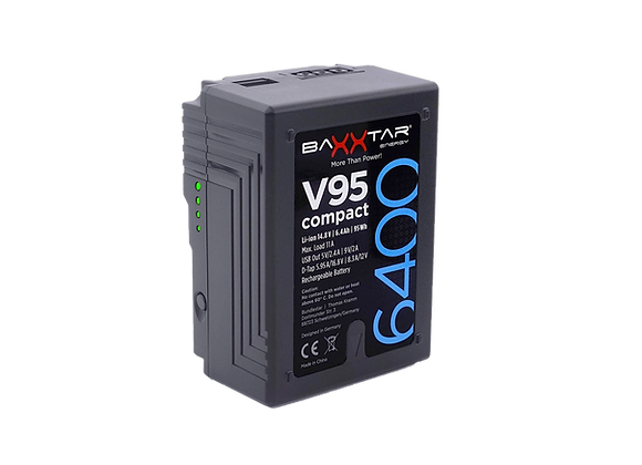 Batterie V-Lock Baxxtar 95Wh noire avec indicateur de charge led en location