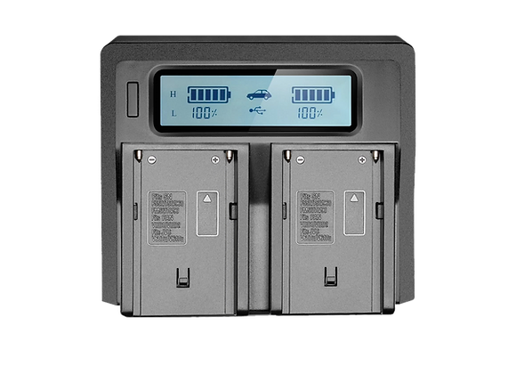 Chargeur Double pour Batterie type Sony NPF avec écran Led en location