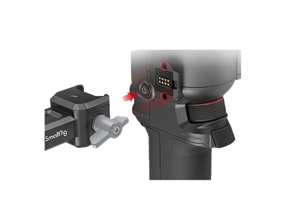 Détail fixation poignée Small rig pour Gimbal en location