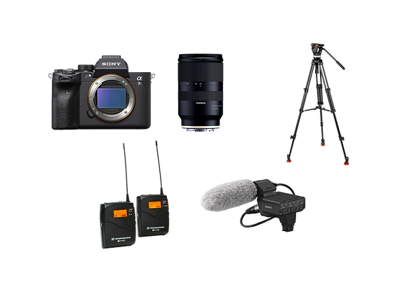 Kit ITW Sony A7SIII + Tamron 28-75mm F2.8 avec Trépied Vidéo Sachtler Ace, Module XLR K3M et Micro Canon Sony