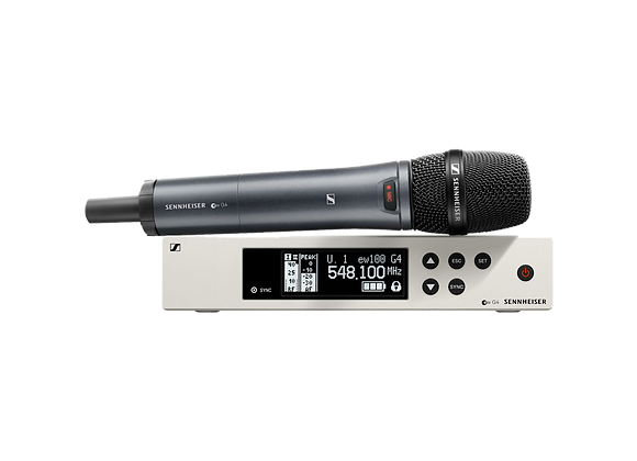 Kit Sennheiser Micro main HF avec Demi-Rack Ref : SKM 100 G4 + Rack EM100 G4 blanc à la location